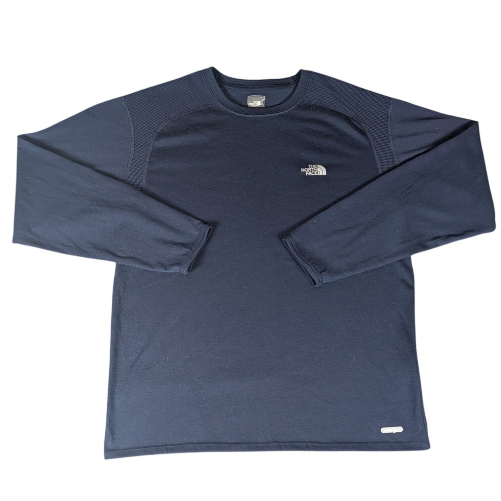 The North Face Mens Navy‎ Blue Long Sleeve Performance Shirt Base Layer S